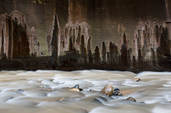 Water Streaks, Zion Narrows, Zion National Park