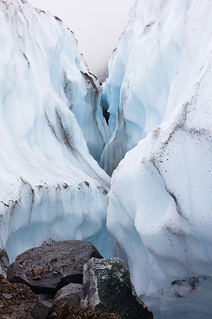 Crevasse in Loughton Glacier